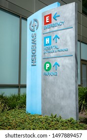 Seattle, Washington / USA - July 21 2019: Swedish Hospital Emergency Room Sign, For The Medical Center In Downtown Seattle