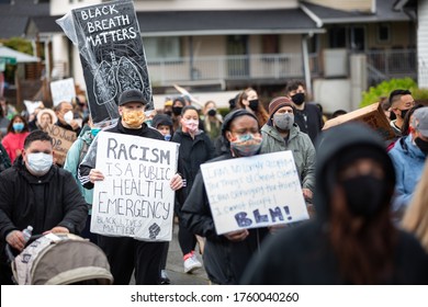 Seattle, Washington / USA - June 12 2020:  Protester With A 