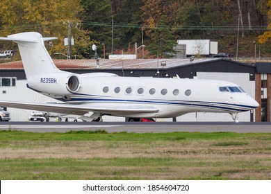 SEATTLE, WASHINGTON / USA - November 6, 2020: A Gulfstream G650 At King County International Airport, Also Known As Boeing Field.