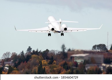 SEATTLE, WASHINGTON / USA - November 6, 2020: A Gulfstream G650 At King County International Airport, Also Known As Boeing Field.