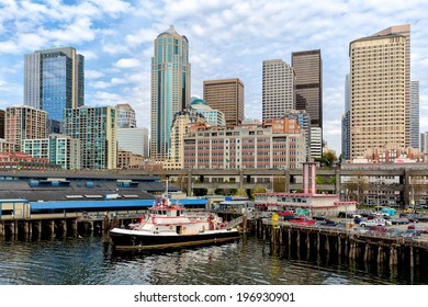 Seattle Waterfront And Skyline