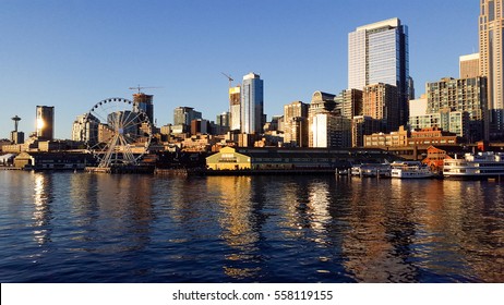 Seattle Waterfront Sunset