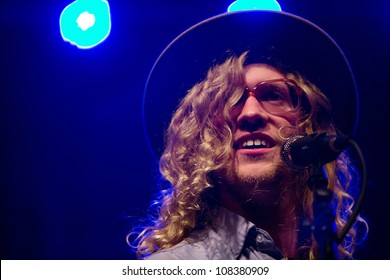 SEATTLE-JULY 20:  Folk, R&B Singer Allen Stone Performs On Stage During The Capitol Hill Block Party On July 20, 2012