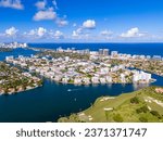 Seawall on Bay Harbor Islands Miami Beach