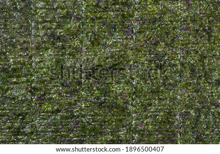 Seaweed. Dry nori leaf texture background
