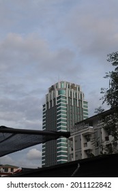 SEC Building, Bangkok Thailand, Jul 20 2021: The High Rise Office Building During 6 PM In North Bangkok Area