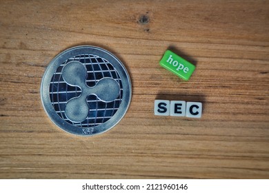 SEC Versus Ripple, Ripple XRP Coin + White Dices