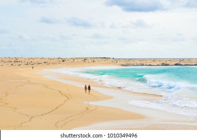 Secluded beaches on the island of Boa Vista, Cape Verde - Shutterstock ID 1010349496