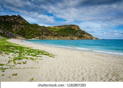 Secluded Grande Saline Beach On Saint Barthélemy With A Clothing Optional Policy.