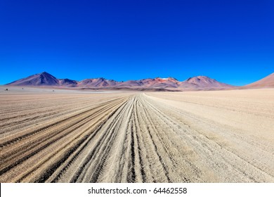 Secluded Road In Atacama Desert, Bolivia