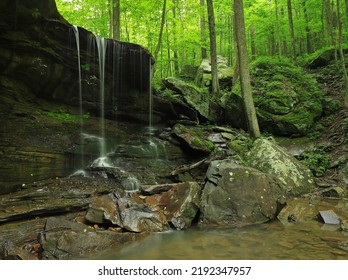 Secnic Waterfall In Middle Tennessee.