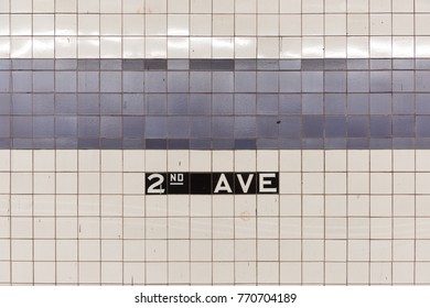 Second Avenue Subway Station In New York City