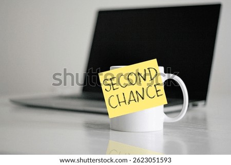 Second chance is shown using a text on the sticker