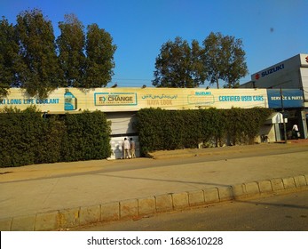 A Second Hand Car Dealership Building Of Suzuki In The City  - Karachi Pakistan - Mar 2020