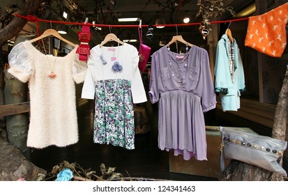 Second Hand Clothes Sold On Vintage Market