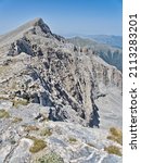 The second highest top of Mount Olympus; Skolio (2911 m.)