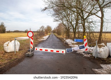 Second Lockdown. International Border Between Denmark And Germany Closed Because Of Covis19  Corona