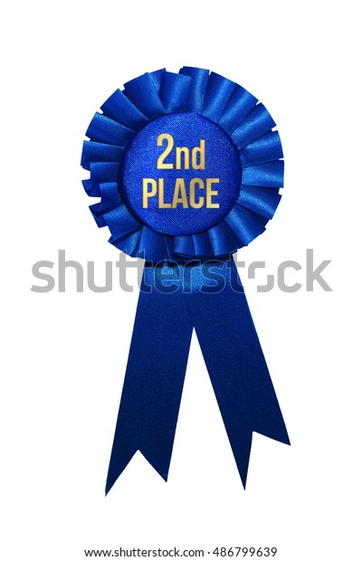 Second Place Blue Ribbon Award On Stock Photo (Edit Now) 486799639