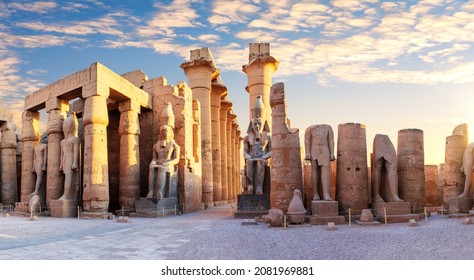 Second Pylon of the Luxor Temple, Egypt - Shutterstock ID 2081969881