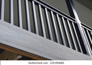Second Story Composite Deck Rail - Shutterstock ID 1551904085