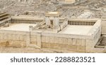 Second Temple - model of the ancient Jerusalem. Israel Museum, Jerusalem, Israel.