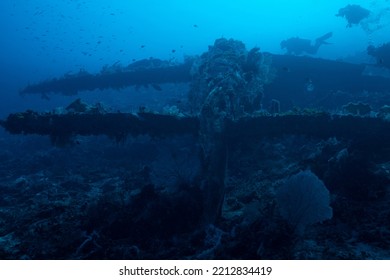 Second World War Times Plane Underwater Wreck