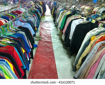 The Secondhand Clothes In The Market