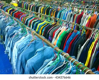 The Secondhand Clothes In The Market