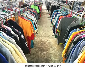 The Secondhand Clothes In The Market