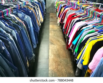 The Secondhand Clothes In The Market