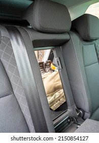 Secret Folding Rear Car Seat Hatch To Access The Trunk Boot Space