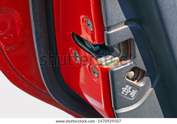 Secret Lock Car Door Child Safety Stock Photo Edit Now 1470929507