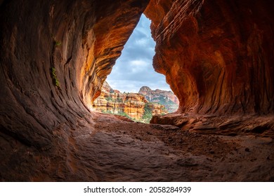 Secret Subway Cave in Sedona Arizona, America, USA.