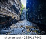 The Secret Waterfall, also known as Largy Waterfall, is located in Largy, in south-west of Donegal on the sleive league peninsula. 