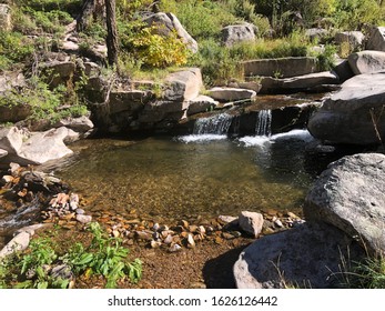 Secret Waterfall In Ski Apache, New Mexico. October 2019