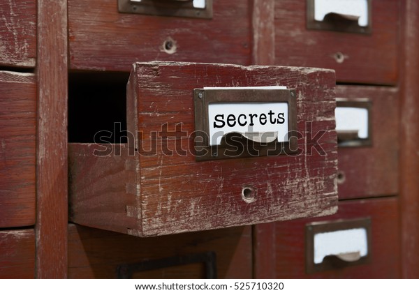 Secrets Files Concept Image Opened Box Stock Photo Edit Now 525710320