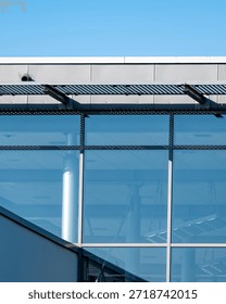 section facade of a modernbuilding 
