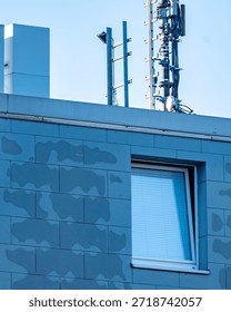 section facade of a modernbuilding 