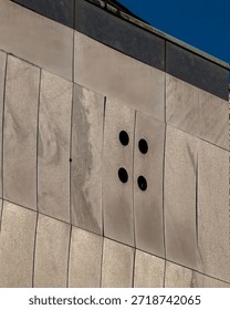 section facade of a modernbuilding 