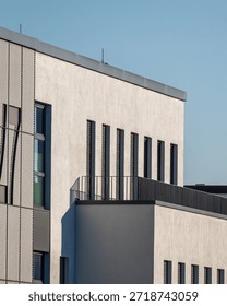section facade of a modernbuilding 