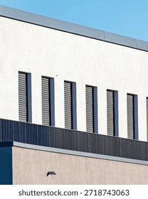 section facade of a modernbuilding 