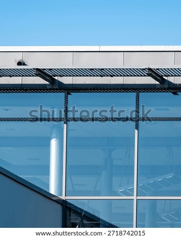 section facade of a modernbuilding 