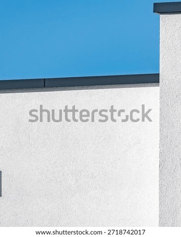 section facade of a modernbuilding 