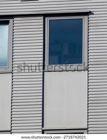 section facade of a modernbuilding 