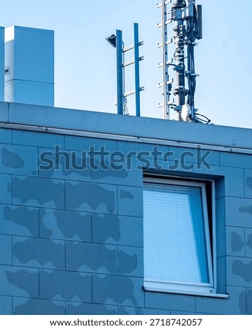 section facade of a modernbuilding 