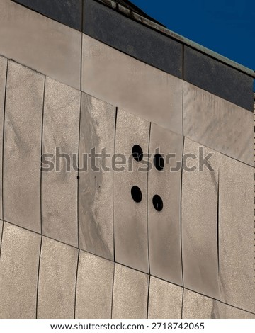 section facade of a modernbuilding 