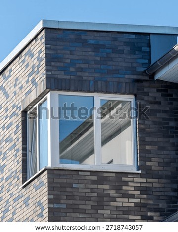 section facade of a modernbuilding 