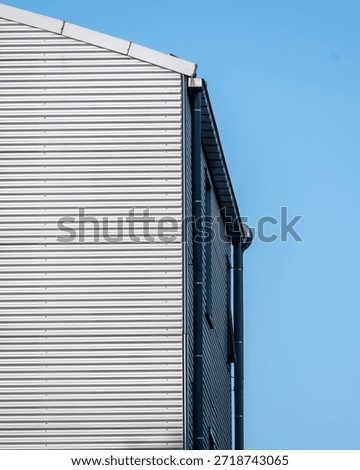 section facade of a modernbuilding 