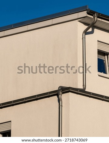 section facade of a modernbuilding 
