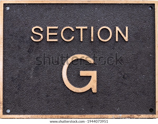 Section G spot sign\
plaque